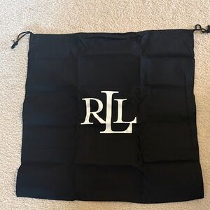 Ralph Lauren Black Bag with White RLL Logo